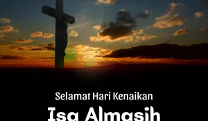 Poster Hari Kenaikan Isa Almasih 14 Mei 2026, Yuk Bagikan Serempak di Medsos Kesayangan!