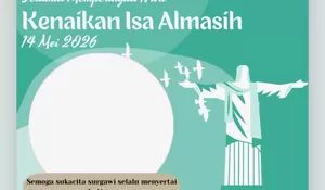10 Twibbon Hari Kenaikan Isa Almasih 2026, Desain - desain Terbaru Sebagai Unggahan Instagram Paling Berkesan