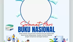 ‎7 Daftar Twibbon Hari Buku Nasional 2026, Rayakan Harbuknas 17 Mei Sebagai Upaya Meningkatkan Minat Baca!