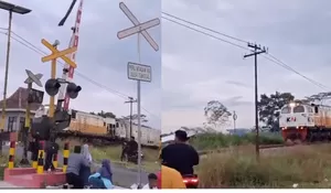 3 Fakta KA Sangkuriang Temper Motor di Jember, Pemotor Diduga Terobos Perlintasan hingga Kereta Berhenti Darurat