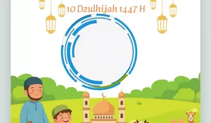 Free Download! 10 Twibbon Spesial Idul Adha 2026, Semarakkan Hari Raya Kurban dengan Foto Paling Menawan