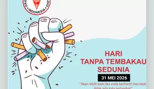 Twibbon Hari Tanpa Tembakau Sedunia 31 Mei 2026, Yuk Bersama Saling Ingatkan untuk Berhenti Rokok Guna Kesehatan