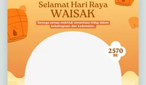 Siap Pasang! 10 Link Twibbon Hari Waisak 2570 BE, Unggah Foto dengan Ornamen Cantik Mulai Sekarang