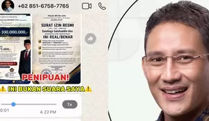 Sandiaga Uno Geram Usai Suaranya Diedit dengan AI hingga Jadi Bahan Penipuan, Imbau Masyarakat agar Tidak Jadi Korban