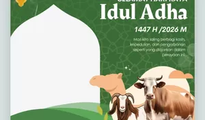 Daftar Link twibbon Idul Adha 1447 Hijriah, Ada Desain Modis hingga Terbaru Tema Hari Raya Kurban 2026