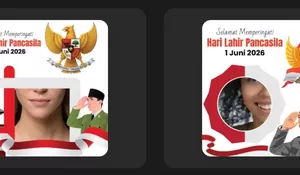 35 Twibbon Hari Lahir Pancasila 1 Juni 2026, Desain Keren Bertema Nasionalisme Disertai Gambar Bung Karno dan Burung Garuda
