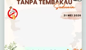 7 Link Twibbon Peringatan Hari Tanpa Tembakau Sedunia 31 Mei 2026, Bebas Rokok demi Kesehatan Masa Depan!