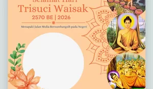 Ornamen Cantik! Inilah 10 Link Twibbon Hari Raya Waisak 2570 BE, Sajikan Foto Terbaik di Media Sosial Pada 31 Mei Mendatang
