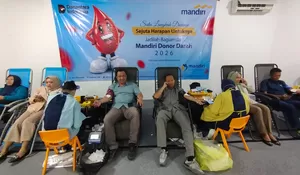 Antusiasme Tinggi Warnai Donor Darah Bank Mandiri Jember, Nasabah dan Karyawan Bersatu Bantu Pasien Membutuhkan