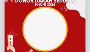 8 Link Twibbon Hari Donor Darah Sedunia 14 Juni 2026, Mari Ikut Serta Bergabung Merayakan WBDD di Media Sosial