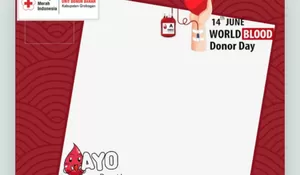 Yuk Ikutan Mendonor! Daftar Twibbon Peringatan Hari Donor Darah Sedunia 2026, Bersama dalam Upaya Penyelamatan