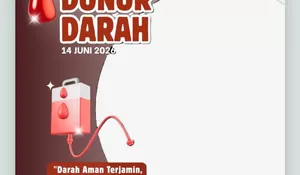 Daftar Link Twibbon Hari Donor Darah Sedunia 14 Juni 2026, Desain Gambar Terkini untuk Kepedulian Bersama