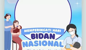 ‎Apresiasi Penuh! 8 Link Twibbon Hari Bidan Nasional 2026, Bingkai Cantik Tentang Jasa Para Bidan Indonesia, Cocok Unggah di Medsos