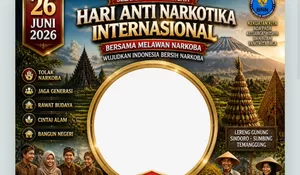‎5 Link Twibbon Hari Anti Narkotika Internasional 2026, Bingkai Foto Menarik untuk Aksi Tolak Narkoba di Media Sosial
