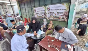 Gelar Pengajian Rutin, Pengurus NU di Jombang Buka Layanan Periksa Kesehatan Gratis