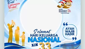 Yuk Download! 10 Link Twibbon Sambut Hari Keluarga Nasional 2026, Gambar Keren dan Cantik Hiasi Laman Media Sosial