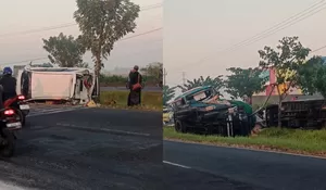 Kecelakaan Beruntun di Akses Suramadu Bangkalan, Bus Tabrak 4 Kendaraan, 2 Orang Dilaporkan Meninggal Dunia
