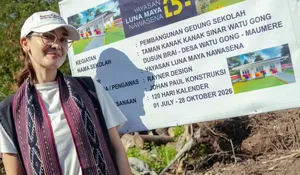 Potret Luna Maya Mendirikan Sekolah Taman Kanak-Kanak di Flores NTT, Sampaikan Harapan Ini untuk Dukung Pendidikan Indonesia