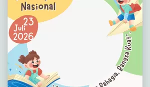 10 Daftar Link Twibbon Hari Anak Nasional 2026, Desain Unik Cocok untuk Foto Anak, Bagikan di Medsos pada 23 Juli Mendatang