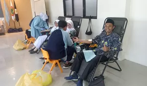 Ada Aksi Donor ke-171 Kali! Civitas Akademika STIKES Bhakti Al Qodiri Jember Kompak Sumbang Darah ke PMI