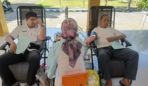 Konsisten Jadi Lumbung Pendonor, Aksi Donor Darah di Kalisat Jember Berhasil Himpun 41 Kantong