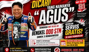 Bakal Resmikan Bengkel di Bulan Kemerdekaan RI, SMKN 3 Bondowoso Berburu Nama 'Agus'