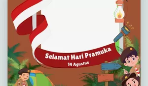 10 Link Twibbon Hari Pramuka ke-65 Tanggal 14 Agustus 2026, Desain Keren untuk Foto Terbaikmu