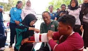 Semarakkan HUT RI ke 81, PMI Jember Gelar Lomba Kepalangmerahan dan Ketangkasan Lintas Relawan