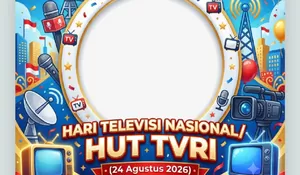 10 Pesan Ucapan Selamat dan Link Twibbon HUT TVRI 2026, Cocok untuk Unggahan Medsos Tepat 24 Agustus Mendatang
