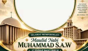 10 Link Twibbon Maulid Nabi Muhammad SAW, Bingkai Islami Menarik Cocok Sebagai Unggahan Media Sosial