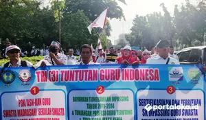 Gaji Kecil hingga Ditolak jadi PPPK, Puluhan Ribu Guru Madrasah Swasta Siap Geruduk dan Camping di Gedung DPR