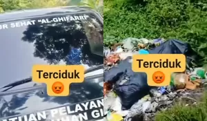 Mobil SPPG Sepatnunggal Tasikmalaya Terciduk Buang Sampah di Pinggir Jalan, Sopir Sebut Sempat Koordinasi dengan Desa