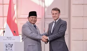 Prabowo dan Macron Sepakat Dukung Solusi Dua Negara untuk Palestina