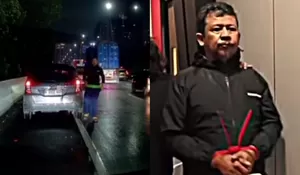 Polisi Ungkap Motif Sopir Taksi Online Rusak Mobil di Tol JORR yang Viral