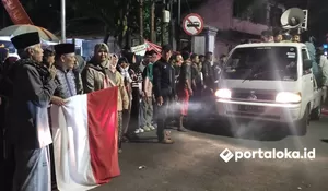 Sambut Tahun Baru Islam 1448 H, Warga Kelurahan Maleber Ciamis Gelar Pawai Obor