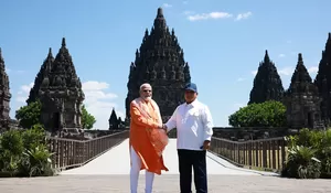 Tari Rama Shinta dan Gamelan Sambut Prabowo dan PM Modi di Candi Prambanan