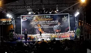 Kapolres Tasikmalaya Kota Hadiri Peringatan HUT Bhayangkara ke-80 dan Milangkala Tasikmalaya ke-394 yang Dimeriahkan Pagelaran Wayang Golek