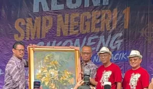 Reuni Alumni SMPN 1 Cikoneng Ciamis Angkatan 1980-1988 Ajang Merawat Silaturahmi dan Kenang Jasa Guru