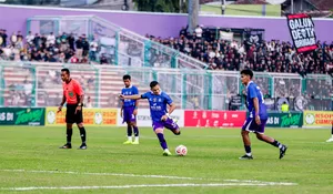 Berkat Sundulan King Eze, PSGC Ciamis Bekuk Sumsel United 2-0 di Laga Pegadaian Championship