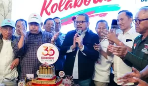 Hadiri 36 Tahun HUMANIKA, Qodari Sebut Perjuangan Demokrasi Sejalan dengan Presiden Prabowo