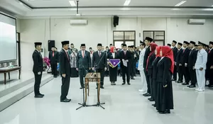 Lantik 113 Pejabat di Lingkungan Pemkab Ciamis, Bupati Herdiat Tekankan Pentingnya Jalankan Amanah dan Tanggung Jawab