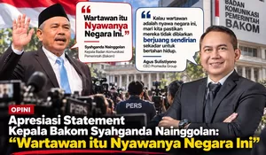 Apresiasi Statement Kepala Bakom Syahganda Nainggolan: Wartawan itu Nyawanya Negara Ini