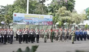 Upacara HUT ke-81 TNI di Ciamis Dimeriahkan dengan Pembagian 2.000 Porsi Makanan Gratis