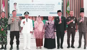 Lantik Hasan Jadi Kades Cisontrol, Bupati Ciamis Ingatkan Pentingnya Paham Aturan Hukum