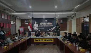 Perkuat Kamtibmas Lewat Silaturahmi Syawal, Polres Jember Bersama PSHT Cabang Jember, Pusat Madiun.
