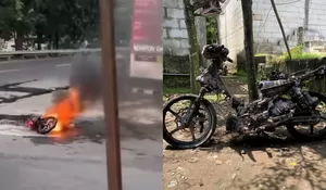 Viral Motor Terbakar di SPBU Sriwijaya Semarang, Pemilik Mengaku Sudah Ikhlas: Mungkin Ini Musibah Bagi Saya