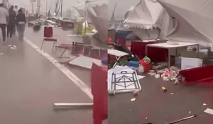 Tenda UMKM di Pesta Budaya Rakyat Gading Serpong Roboh Diterjang Hujan dan Angin Kencang