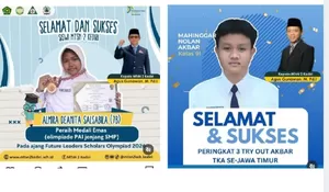 Membanggakan! Pelajar MTsN 2 Kediri Ukir Prestasi di Ajang Akademik Jawa Timur