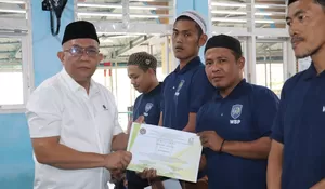 Program Pembinaan, Lapas Rantauprapat Gelar Tausiyah Serta Pembagian Sertifikat Khatamul Iqro kepada Warga Binaan
