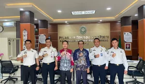 ‎Konsisten Tingkatkan Sinergi, Bapas Muara Teweh Kunjungi PN Tamiang Layang Bahas KUHP Baru